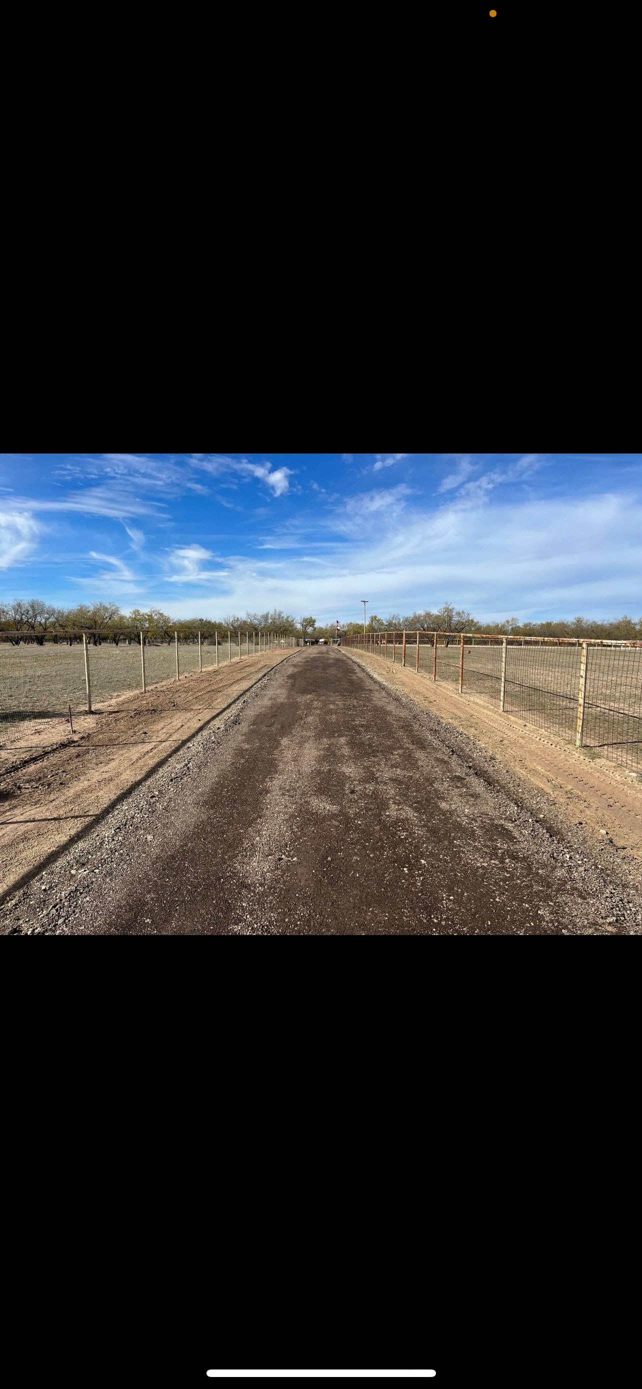 Road and fence line